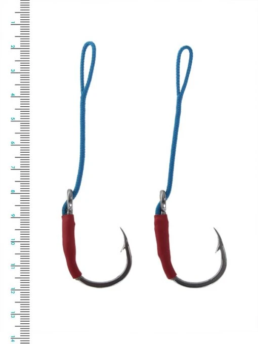 H2o Pro Razor Assist Hook Rigs 2/0 Qty 2 -Gopro Shop fm2 025mmrazorassisthookrigs2pcs 2