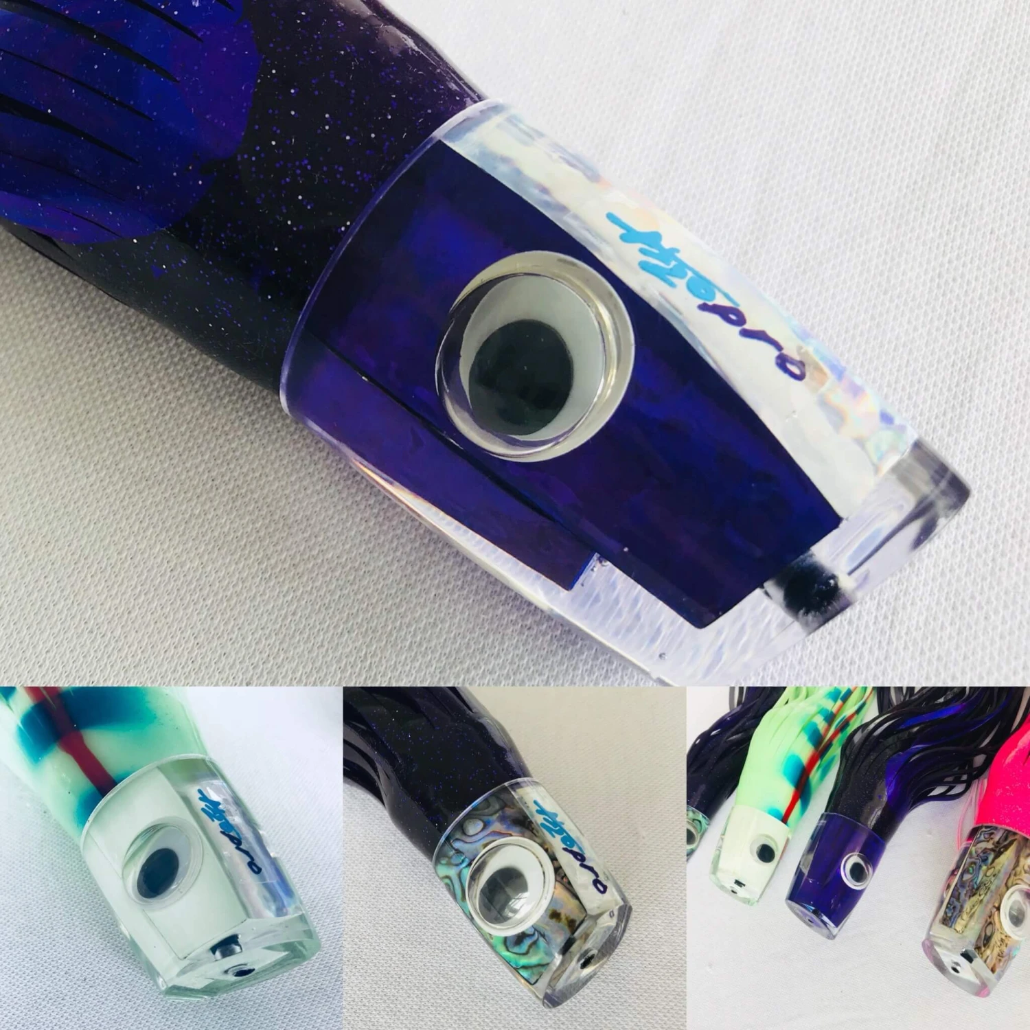 H2o Pro Katana Mid Rigged Game Lure 12.5in Blue Abalone Blue/White/Blue 4 H2o Pro Katana Mid Rigged Game Lure 12.5in Blue Abalone Blue/White/Blue - Image 2