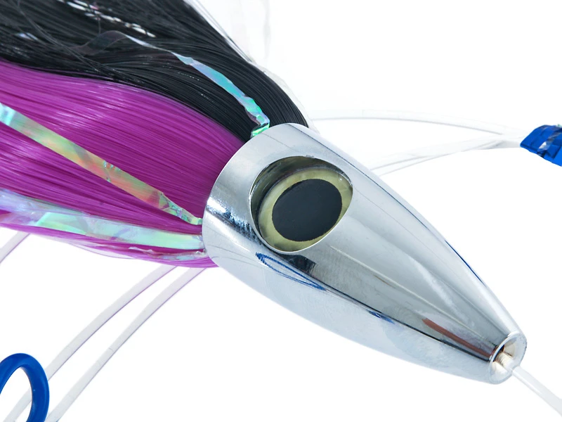 H2o Pro X-Bullet Game Lure Rigged 9/0 Purple/Black 5 H2o Pro X-Bullet Game Lure Rigged 9/0 Purple/Black - Image 3